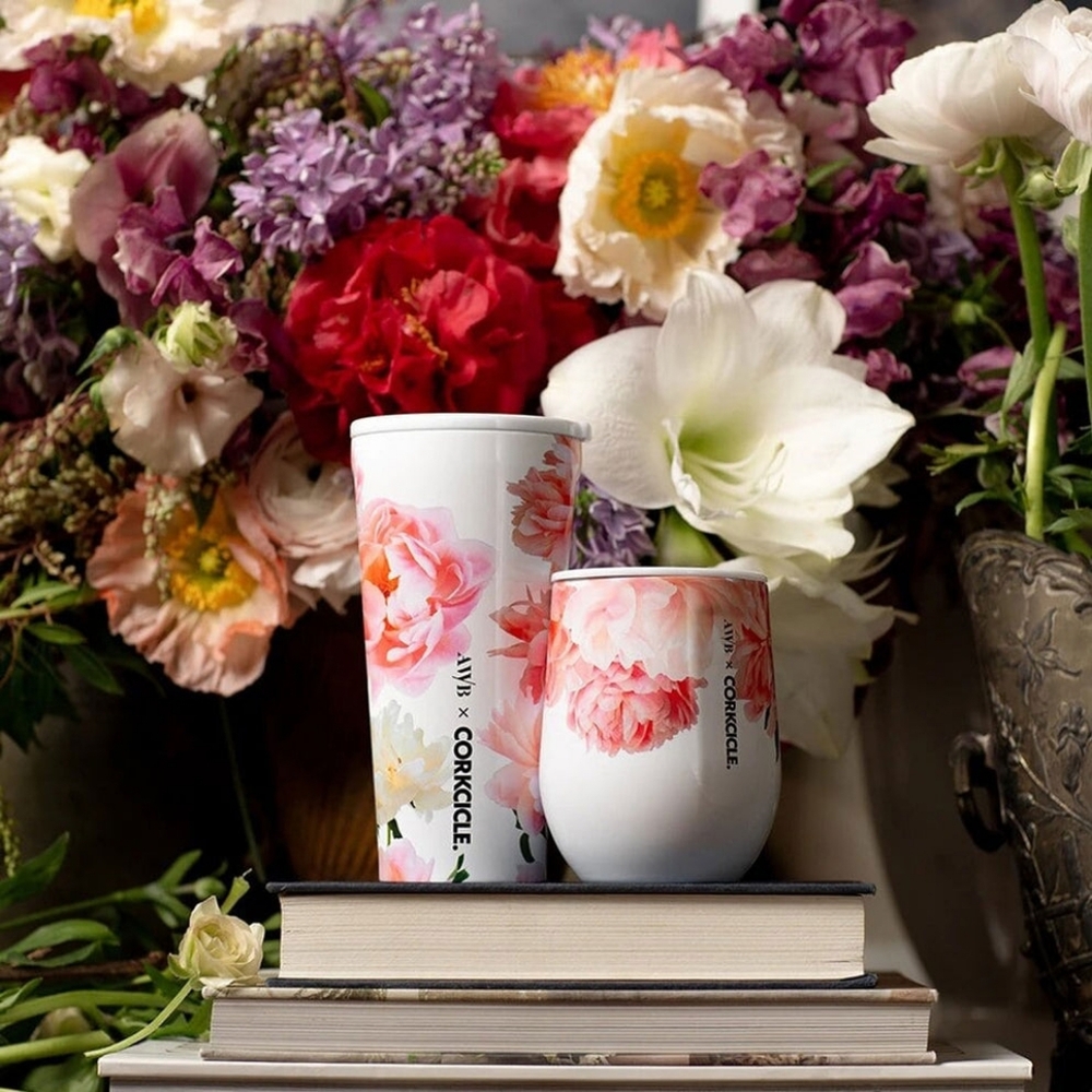 Ashley Woodson Bailey AWB Ariella Floral Stemless Cup Insulated Wine Tumbler - Picture 8 of 8
